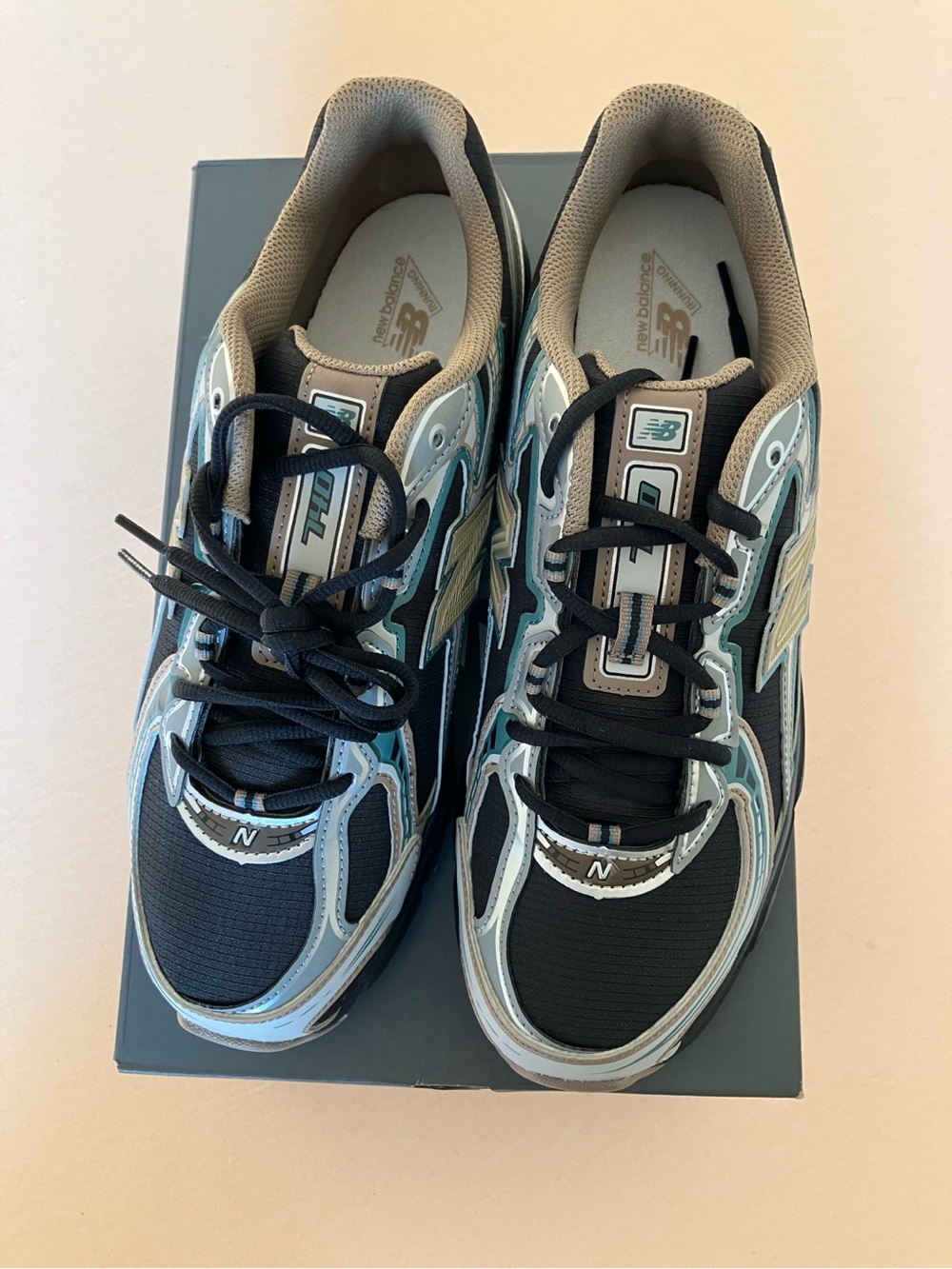 New Balance 740 Black Silver Teal Men’s 10 Women’s 11.5 U740GO2 - Picture 4 of 7